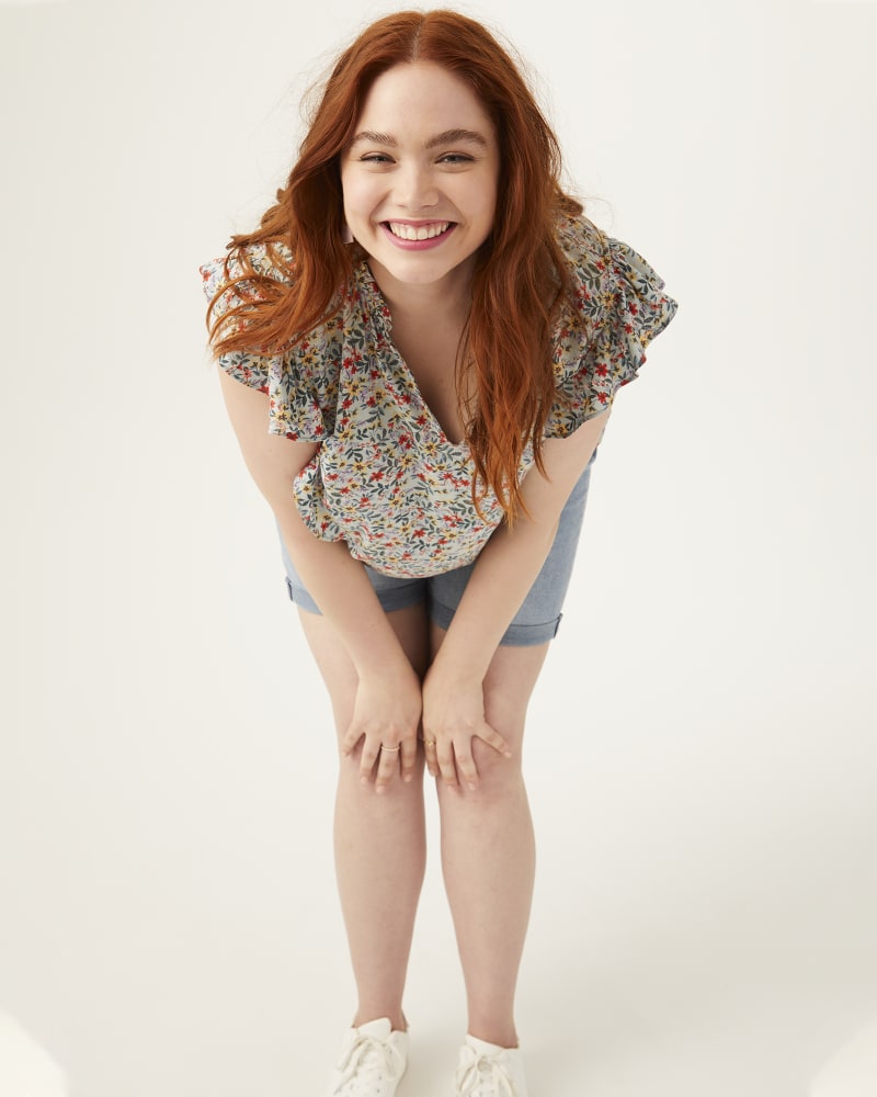 Front of plus size Avery Floral Print Top by Molly & Isadora | Dia&Co | dia_product_style_image_id:163109